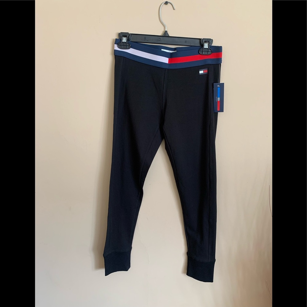 NWT TOMMY HILFIGER LEGGINGS/ SWEATPANTS, lounge wear, comfy, black, stretchy